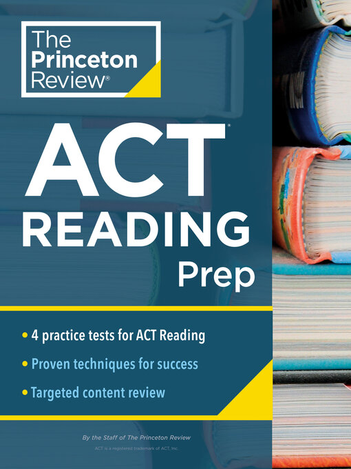 Title details for Princeton Review ACT Reading Prep by The Princeton Review - Available